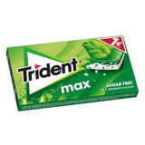 Trident Max Kaugummi Grüneminze ohne Zucker 27g (14St)